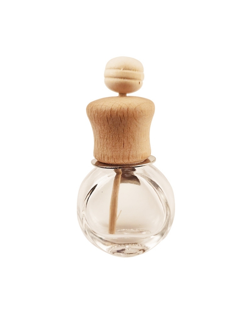 Car Air Freshener Mini Diffuser Bottle Empty Glass Car Perfume Bottles with Wooden Stick
