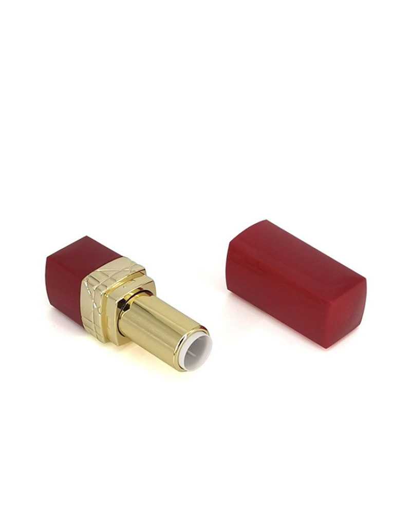 Square Luxury Lip Balm Plastic Tubes Custom Printing Lipstick Tube for Cosmetic Packaging
