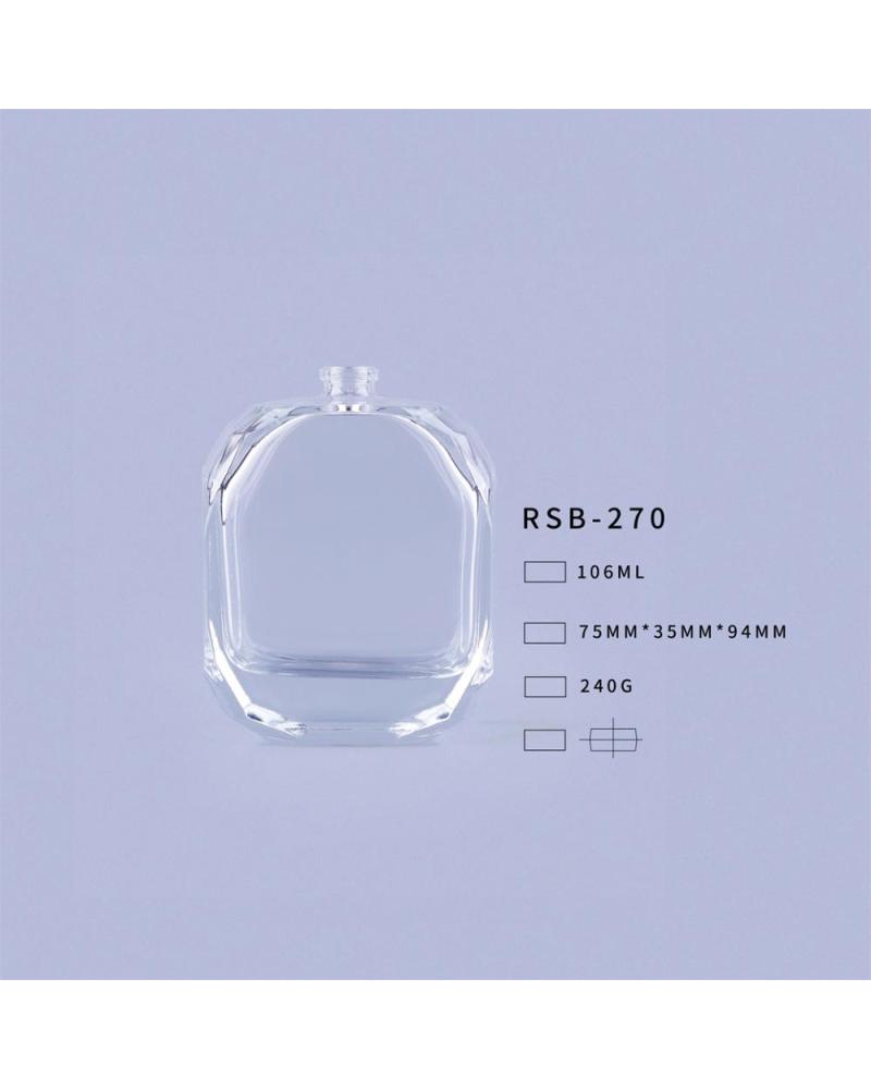 Empty Glass Bottle Grossiste Flacon Cosmetique Luxury 100ml Perfume Bottle Square