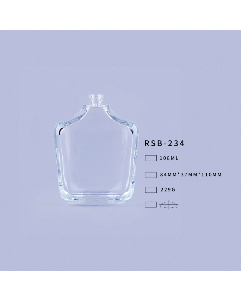 Empty Glass Bottle Grossiste Flacon Cosmetique Luxury 100ml Perfume Bottle Square