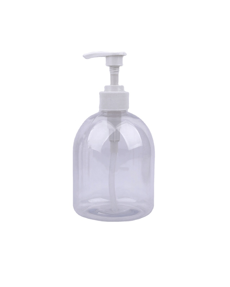 300ml empty plastic round pet clear airtight lotion bottles