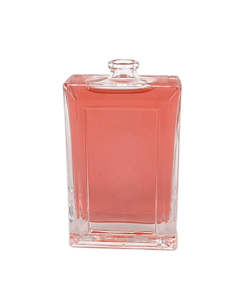 Luxury Perfume Square Bottles Common Used Clear Glass Whisky Bottles for Liquor