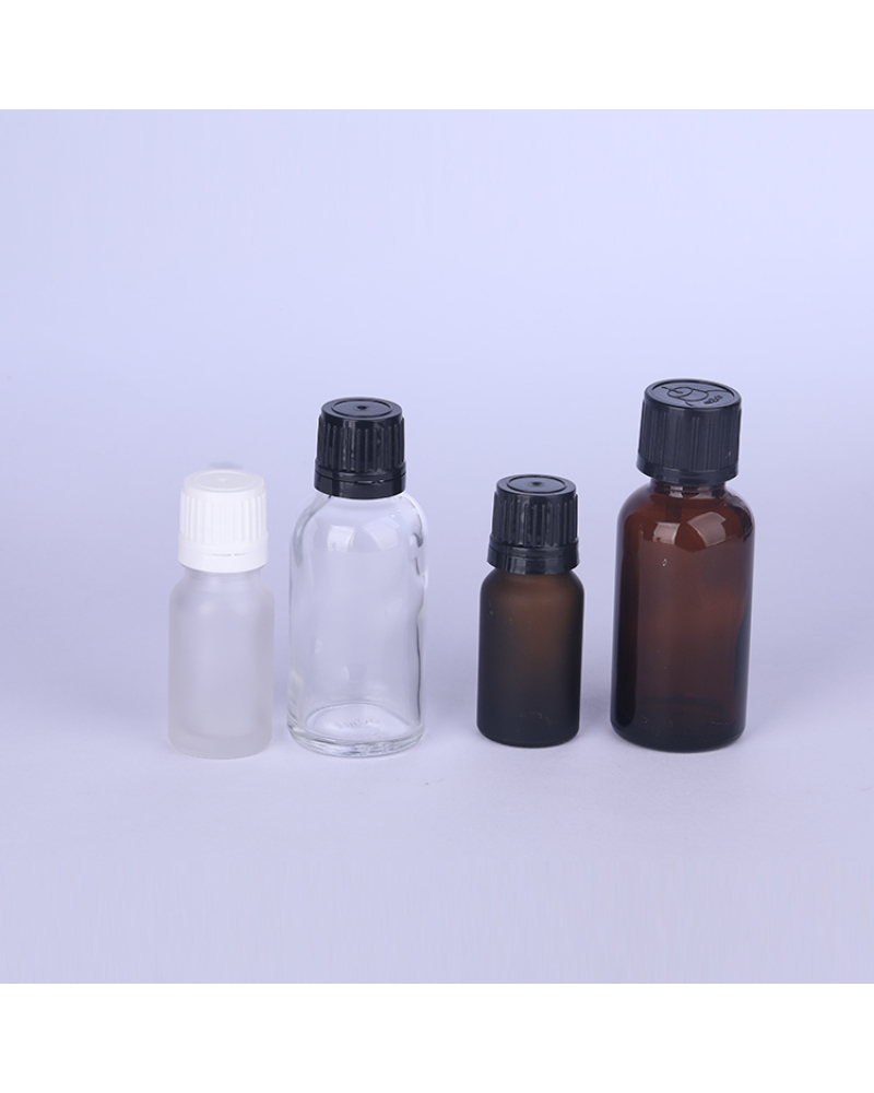 5ml 10ml 15ml 20ml 30ml Empty Small Essential Oil Amber Glass Bottle with Childproof Cap