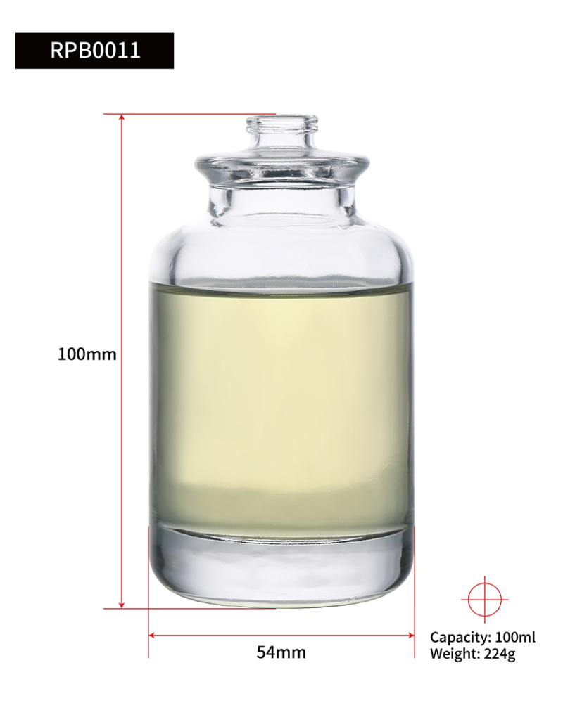 Luis Wholesale Perfume Bottle Crimp Neck Transparent Empty Fragrance Bottles Unique Luxury Spray 100ml