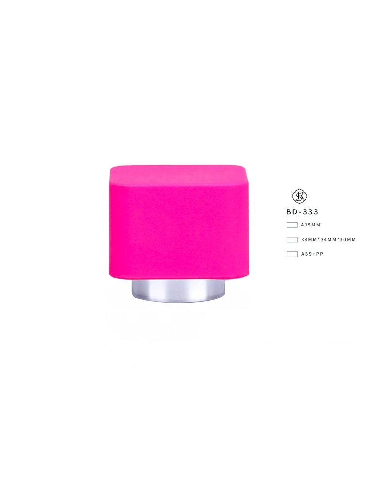 New Made Packaging Bottle Perfume Pink Cap Luxury Square Plastic Perfume Cap