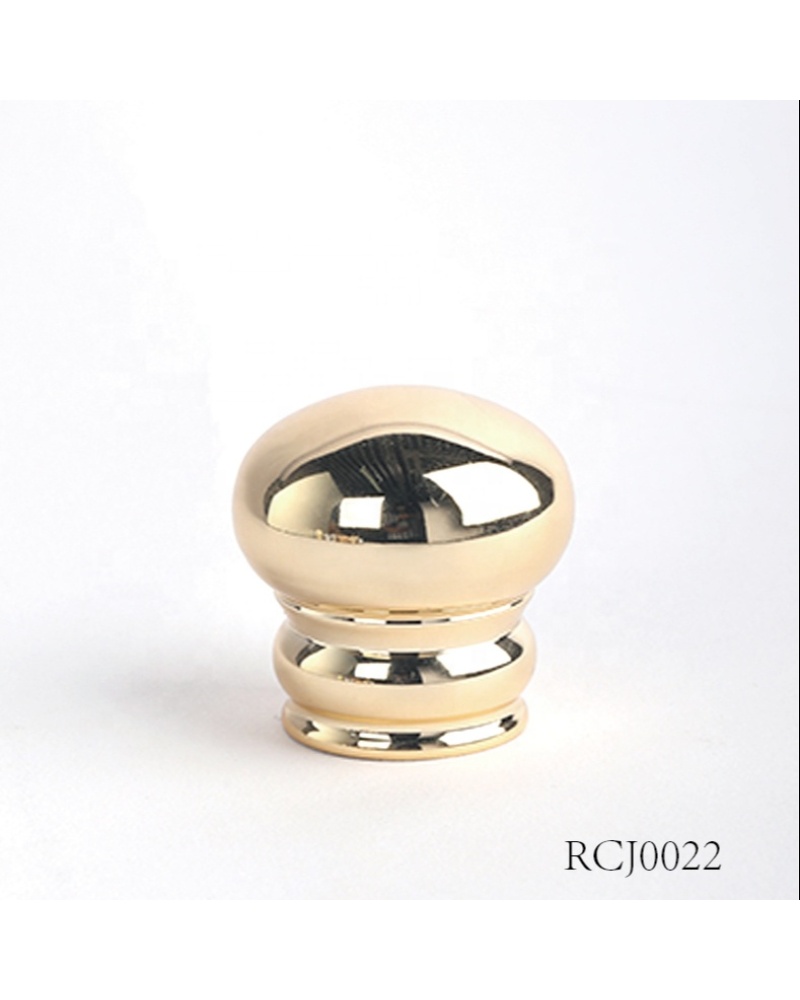 Customized Square Sharp Corners Electroplated Zinc Alloy Decorative Spray High End Perfume Cap