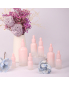 Gradient Pink Essential Oil Bottle 10ml 15ml 30ml 50ml 100ml Empty Pink Glass Dropper Bottle