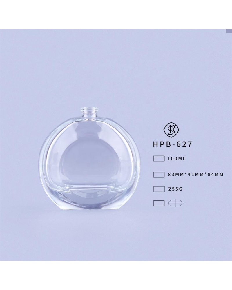 Hot Sale Quality 100ml Round Transparent Luxury Perfume Spray Glass Bottle