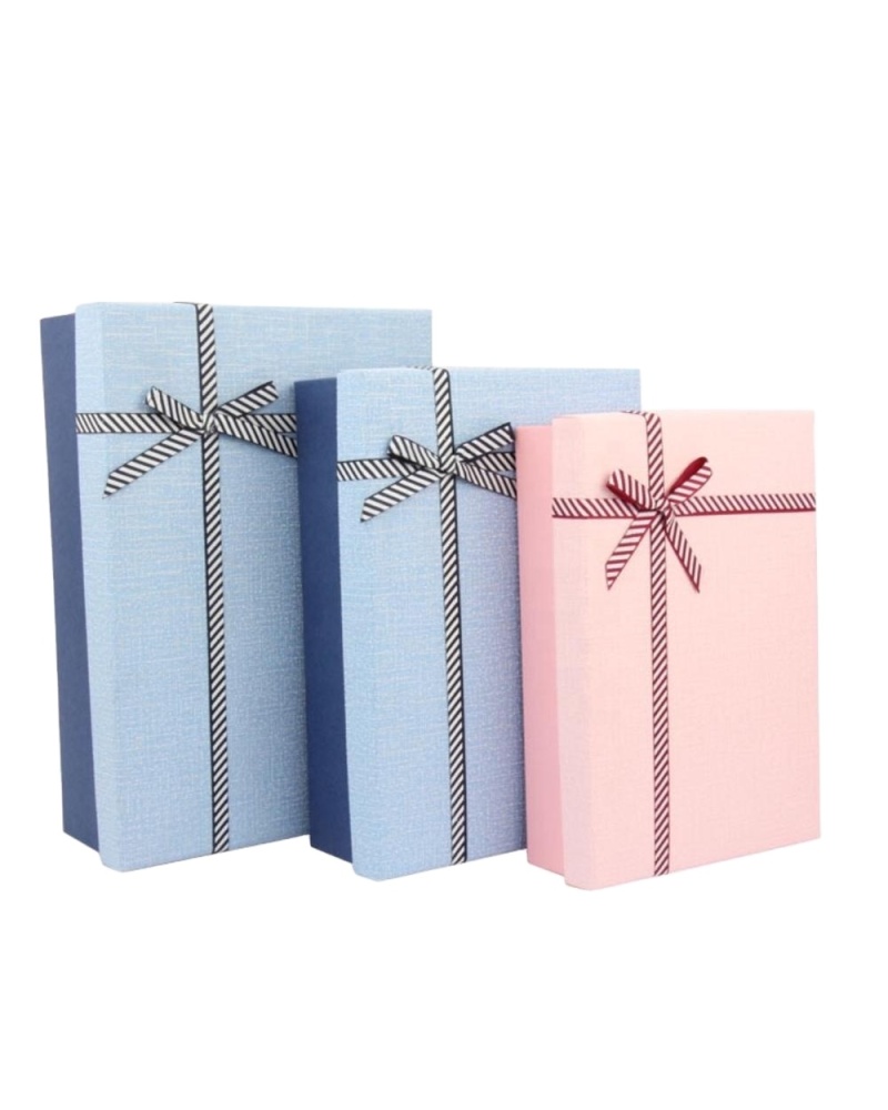 Custom Printing Portable Paper Birthday Bow Gift Luxury Packing Cosmetic Box
