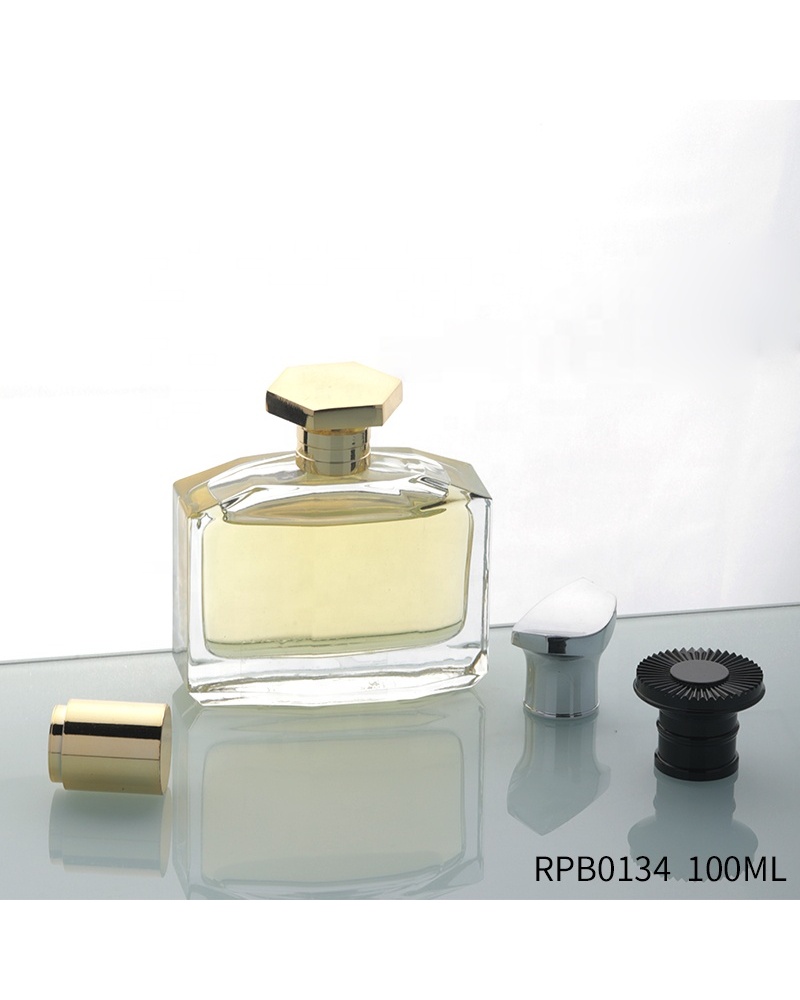 Custom Made Packaging Crimp Neck Empty Luxury 100ml Perfume Bottle