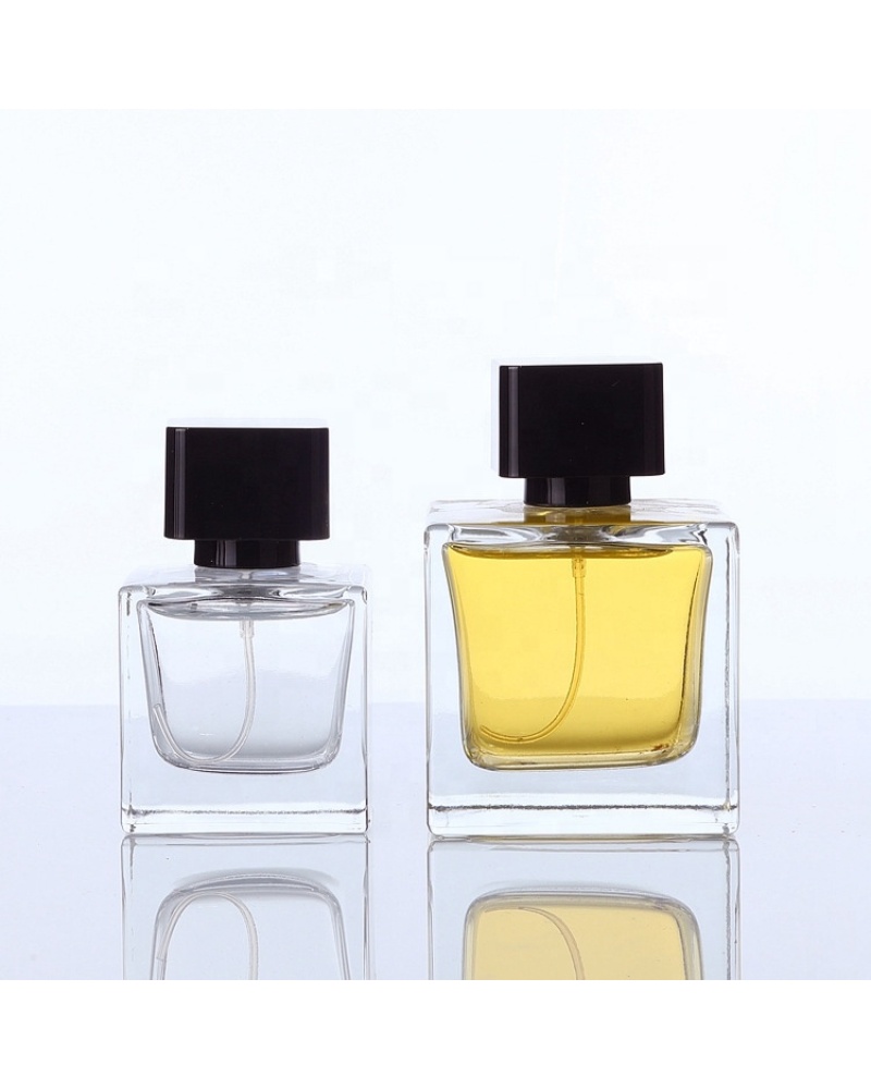 Empty Clear Spray Perfume Bottles Hangzhou Glass Perfume Bottle 50ml for Sale