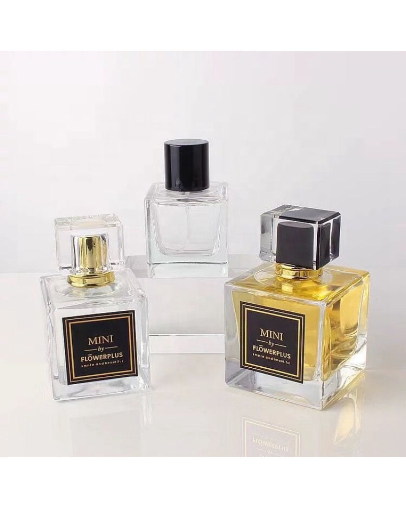 Empty Clear Spray Perfume Bottles Hangzhou Glass Perfume Bottle 50ml for Sale
