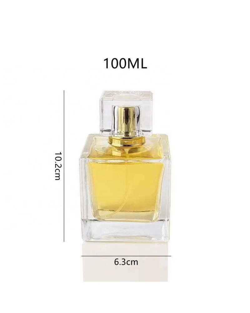 Empty Clear Spray Perfume Bottles Hangzhou Glass Perfume Bottle 50ml for Sale