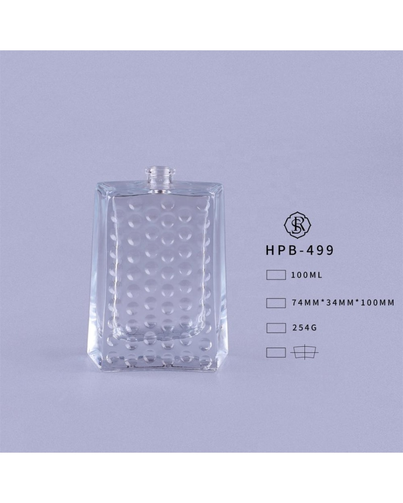 Customized Logo Cosmetic Perfume Spray Empty 100ml Glass Bottle