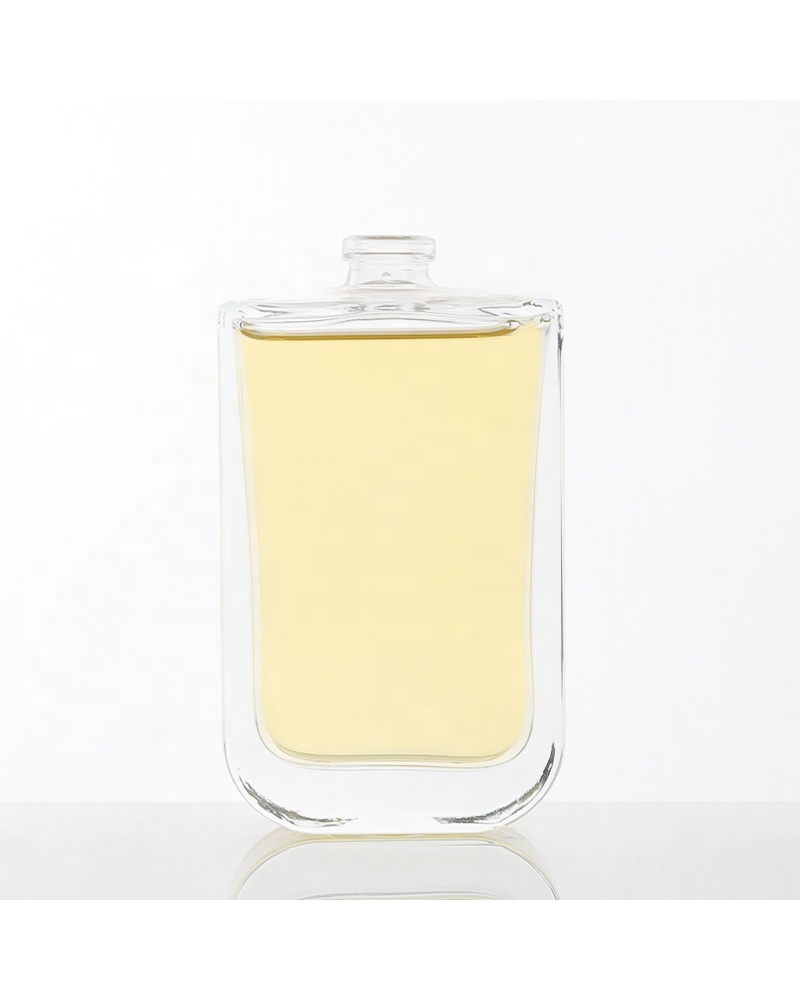 Hot Selling Custom Crimp Clear House Luxury 100ml Perfume Glass Bottle for Perfume Oil