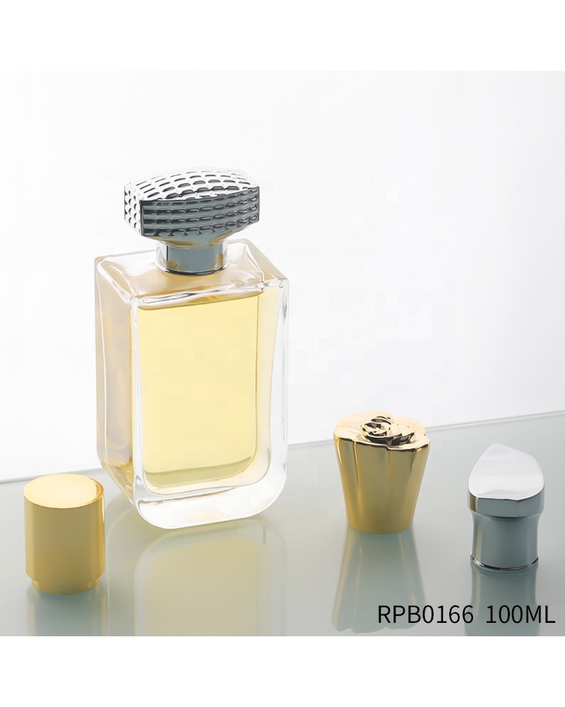 Hot Selling Custom Crimp Clear House Luxury 100ml Perfume Glass Bottle for Perfume Oil