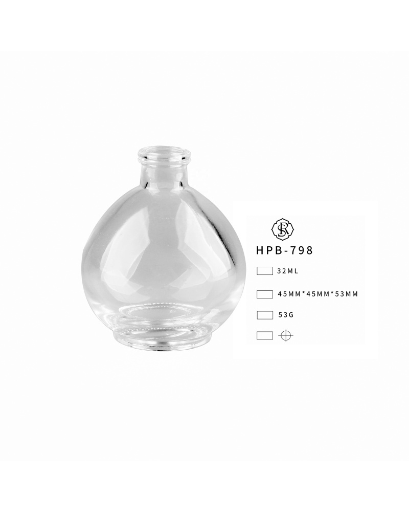 Cosmetic Packaging 32ml Transparent Sprayer Bottle Modern Sample Perfume Bottles