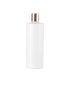 Empty pet 400ml 24/410 cosmetic white plastic shampoo empty bottle with aluminium lid