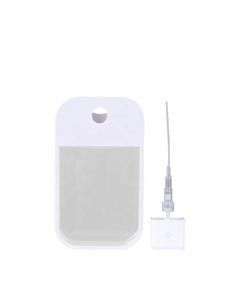 Design Credit Card Transparent Spray Bottle 20ml 40ml Portable Square Empty Perfume Bottle