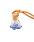 Ornaments Air Freshener Pendant Car Aromatherapy Bottle 6ml Gradient Color Glass Rose Shaped Car Perfume Bottle