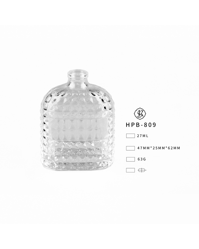 Packaging Bottles Free Sample Luxury Clear Refill Spray 30ml Perfume Glass Bottles