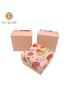 Pink Cubic Cosmetic Paper Gift Box Custom Perfume Bottle with Box Packaging