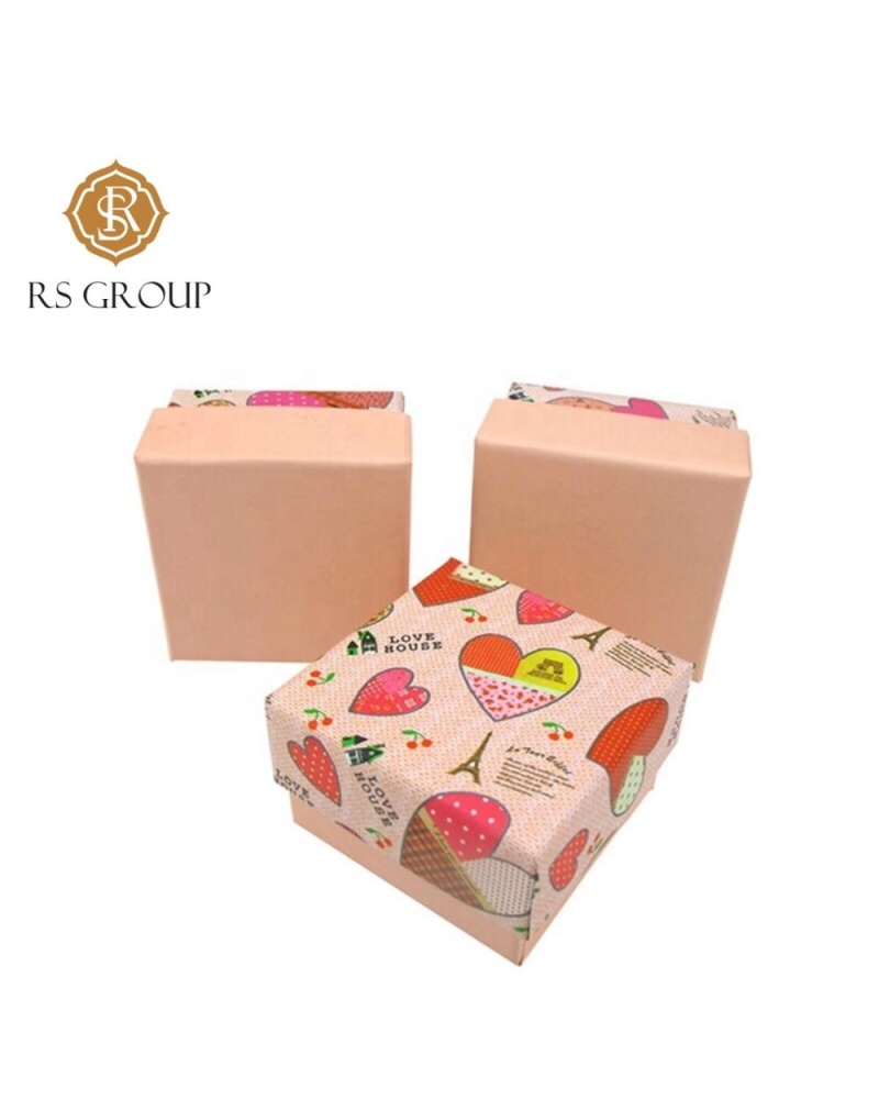 Pink Cubic Cosmetic Paper Gift Box Custom Perfume Bottle with Box Packaging