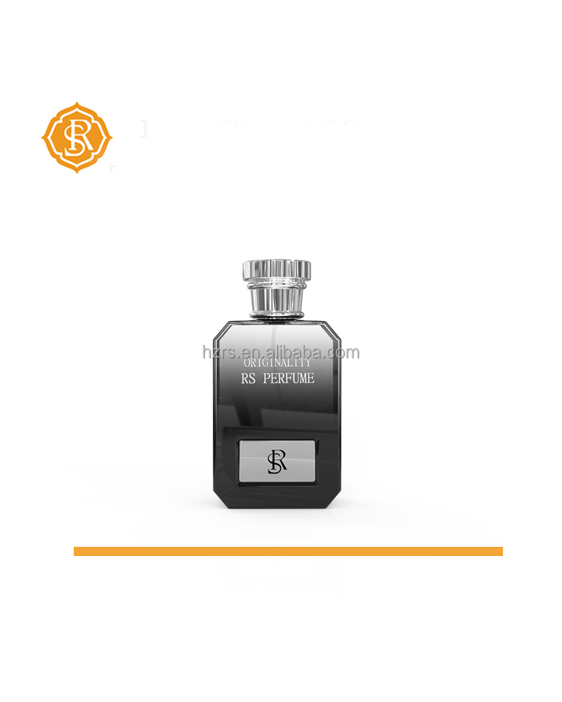 Custom square cosmetic spray 100 ml empty perfume glass bottle for transparent bottle