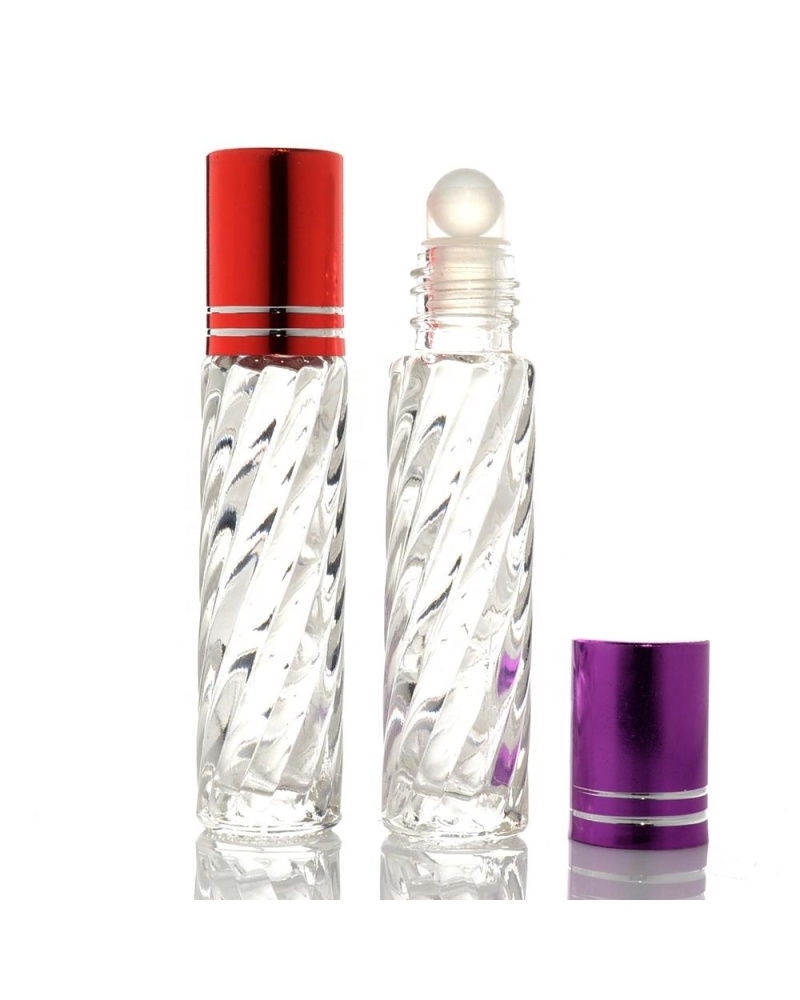 Hot Selling Cheap Custom 4ml New Design Colorful Sample Roll on Round Perfume Bottles