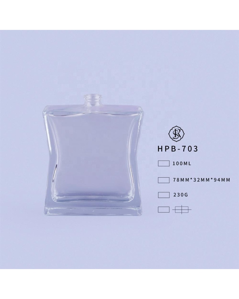 glass perfume bottles China square bottles different view