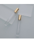 Factory 1/3 Oz Cosmetics Sub Packed Luxury Fragrance Bottle Spray 10ml Gold Atomiser Perfume Bottle Crimp