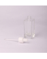 15ml 30ml Essential Oil Bottle Cosmetic Packaging White Refillable Perfume Square Glass Dropper Bottle