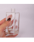 15ml 30ml Essential Oil Bottle Cosmetic Packaging White Refillable Perfume Square Glass Dropper Bottle
