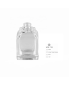 Crimps Perfume Bottle Arabic Designs Square Perfume Glass Bottle 30ml with Complex Neck