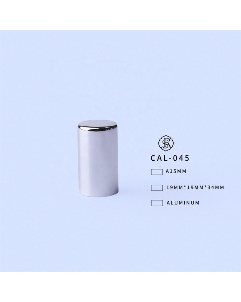 CAL-045 Cylindrical Price Aluminium Cap Silver Perfume Bottle Caps Metal