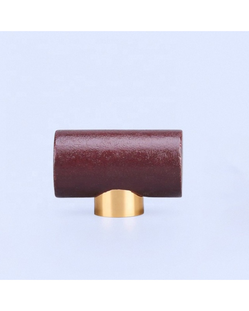 Unique Cosmetic Packing Wooden Bottle Cap Red Brown Screw Lid Perfume