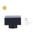 China made PP perfume plastic end cap T-shaped black cap