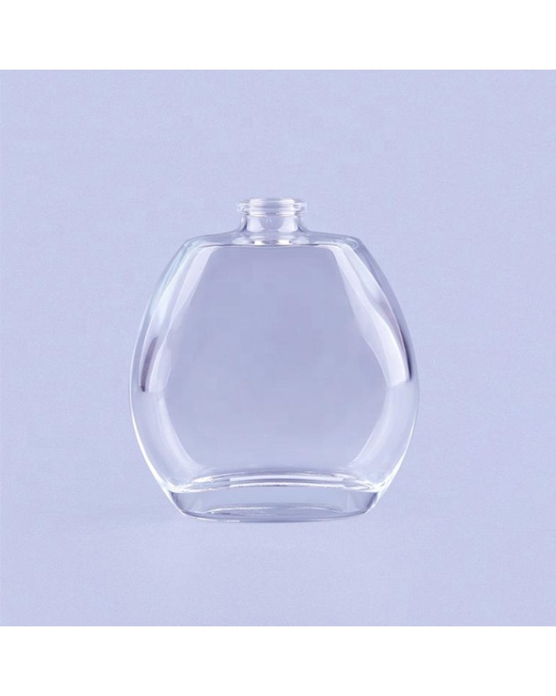 Customized Packaging Round Clear Empty Spray 100ml Perfume Glass Bottle