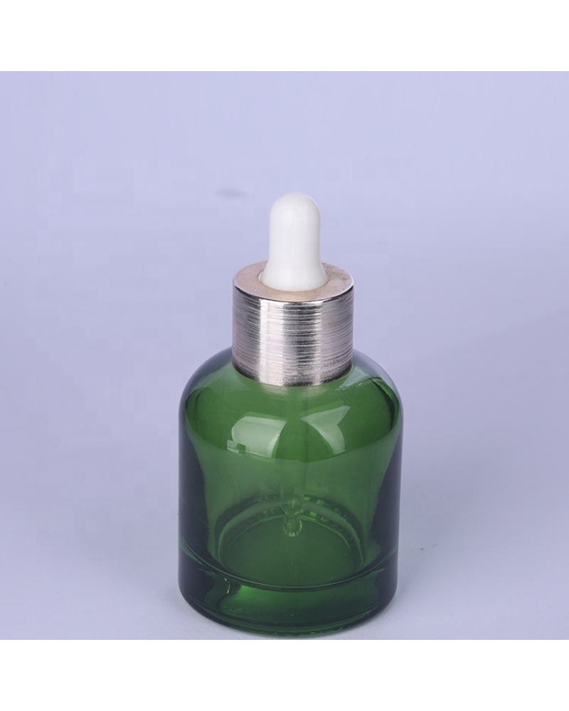Empty Bottle Refillable Glass Pipetted Skin Care Essential Oil Glass Dropper Bottle 50 ml