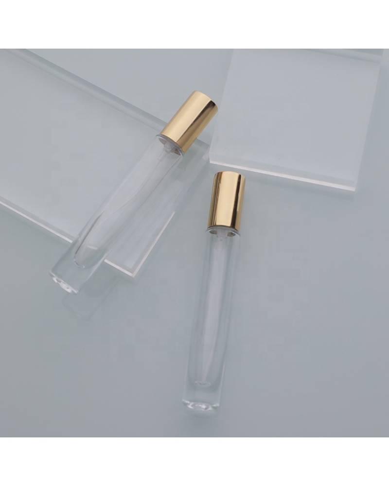 Wholesale Portable Refill Glass Spray Bottles Cylindrical Empty 10ml Perfume Bottle