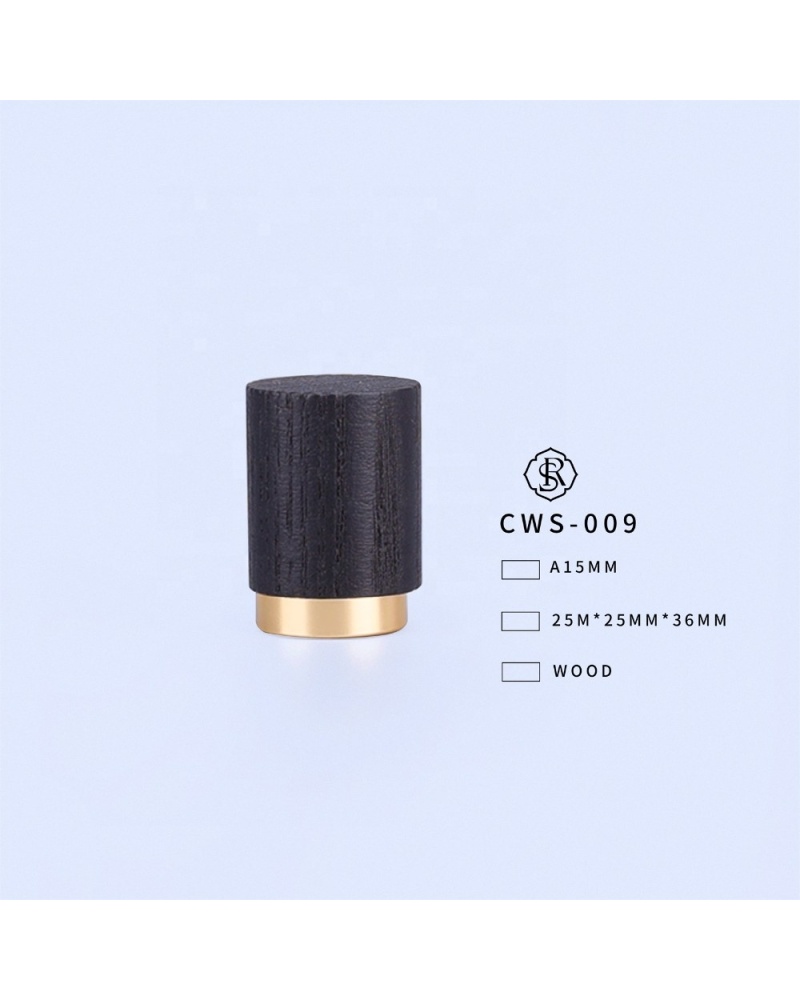 Custom Caps Black Square Wood Cap Fea15 Luxury Perfume Bottle Cap