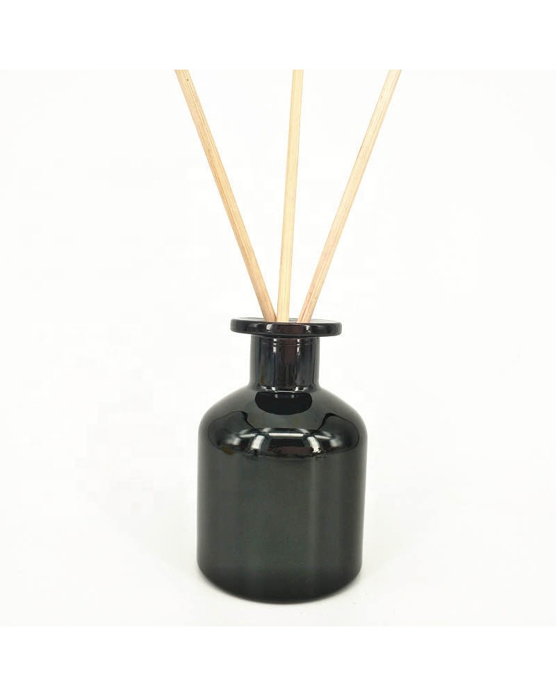 250ml Good Quality Perfume Refill Reed Essential Oil Diffuser Black Aromatherapy Glass Bottle