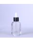 30ml Clear Thick High Quality Packaging Dropper Essential Oil Slant Shoulder Glass Bottle