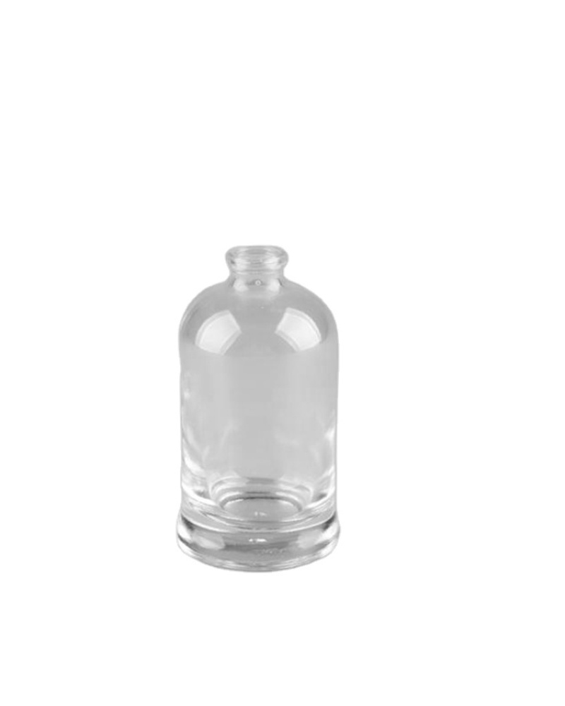 30ml cylindrical fragrance bottle transparent cosmetic perfume glass bottles with private label