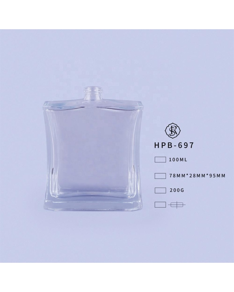 Brand Perfume in Empty Perfume Bottles 100ml Similar Square Sprays Glass Bottle Supplier