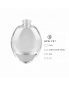 Factory Manufacture Pump Crimp Spray Perfume Bottle Cosmetic Heart Glass Bottles 30ml for Perfumes