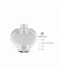 Factory Manufacture Pump Crimp Spray Perfume Bottle Cosmetic Heart Glass Bottles 30ml for Perfumes