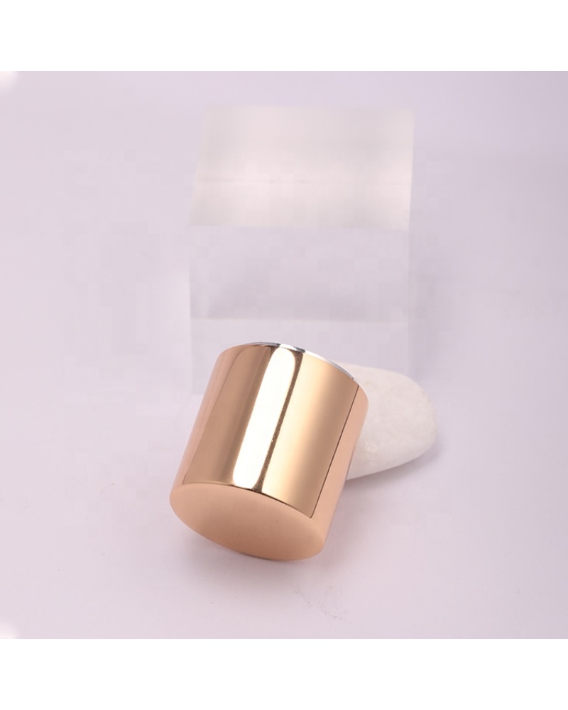 New Type Magnetic Caps Metal Perfume Bottle Gold Cap with Collar