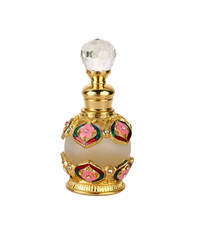 Creative Arabic Perfume Bottle 15ml Refillable Saudi Style Perfume Oil Bottles for Women