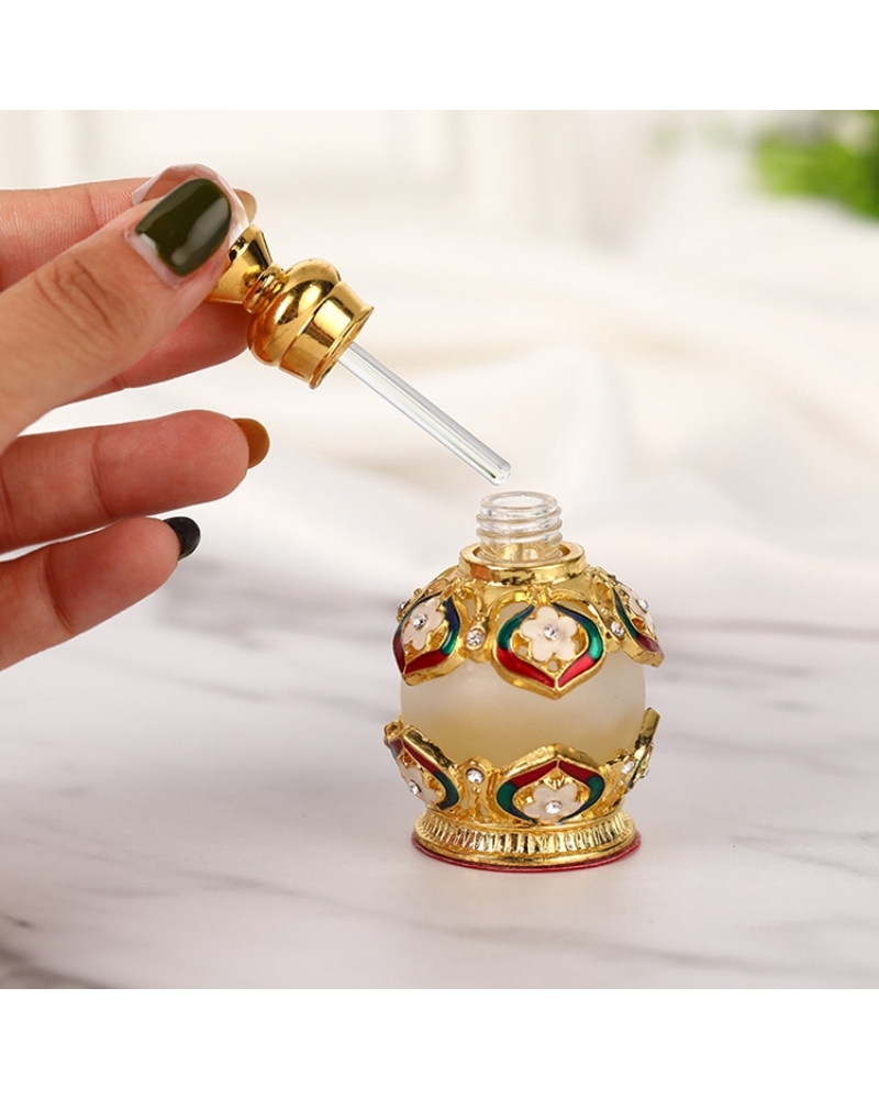 Creative Arabic Perfume Bottle 15ml Refillable Saudi Style Perfume Oil Bottles for Women